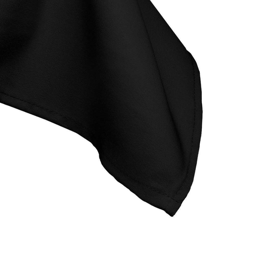 130GSM Square Polyester Tablecloth - Black