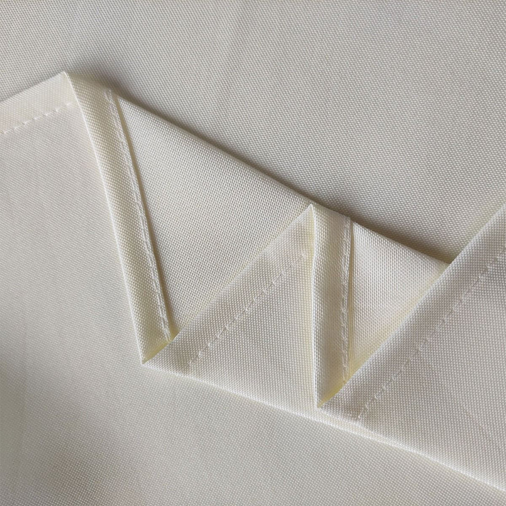 Square Polyester Tablecloth - Ivory