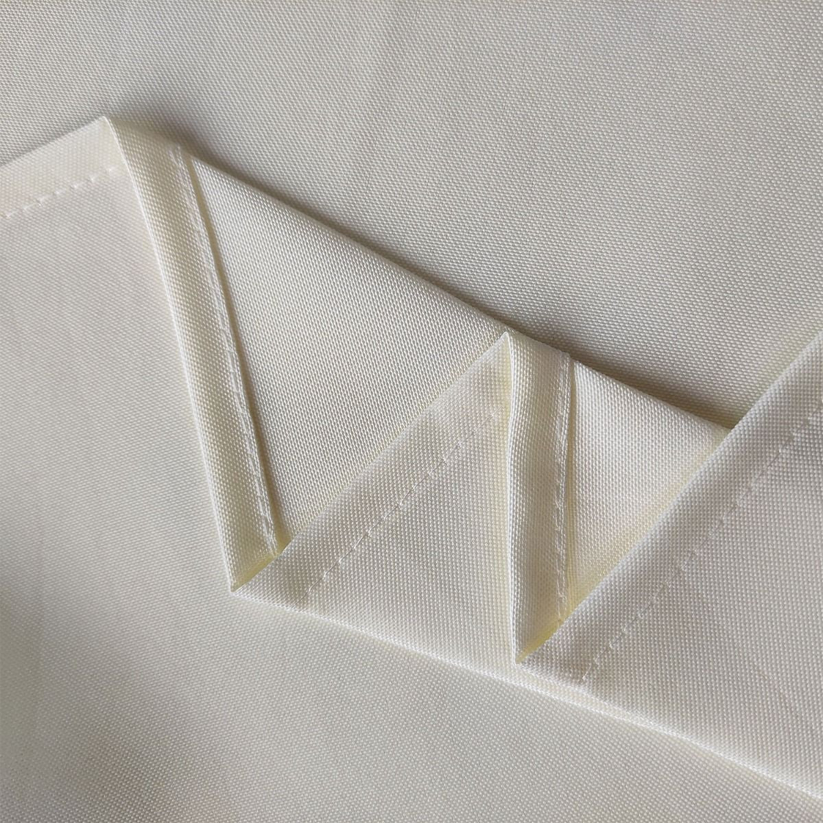Square Polyester Tablecloth - Ivory