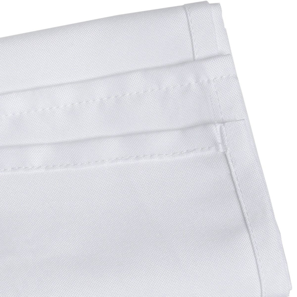 Square Polyester Tablecloth - White