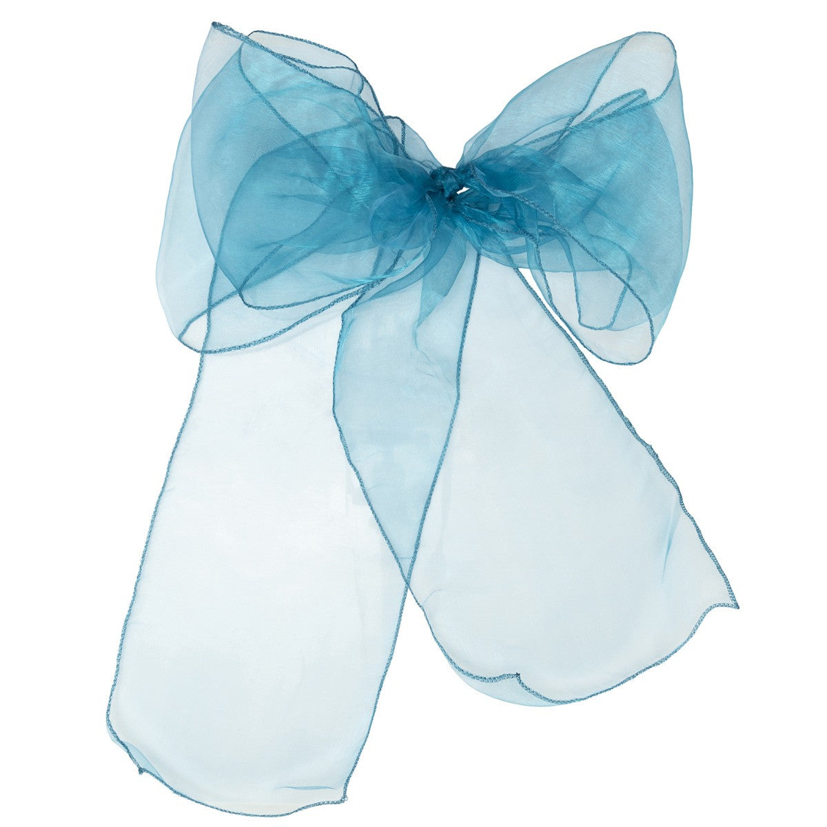 7" x 108" Organza Chair Sash - Teal