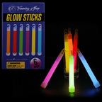 6" Premium Neon Glow Sticks - Mixed Colours