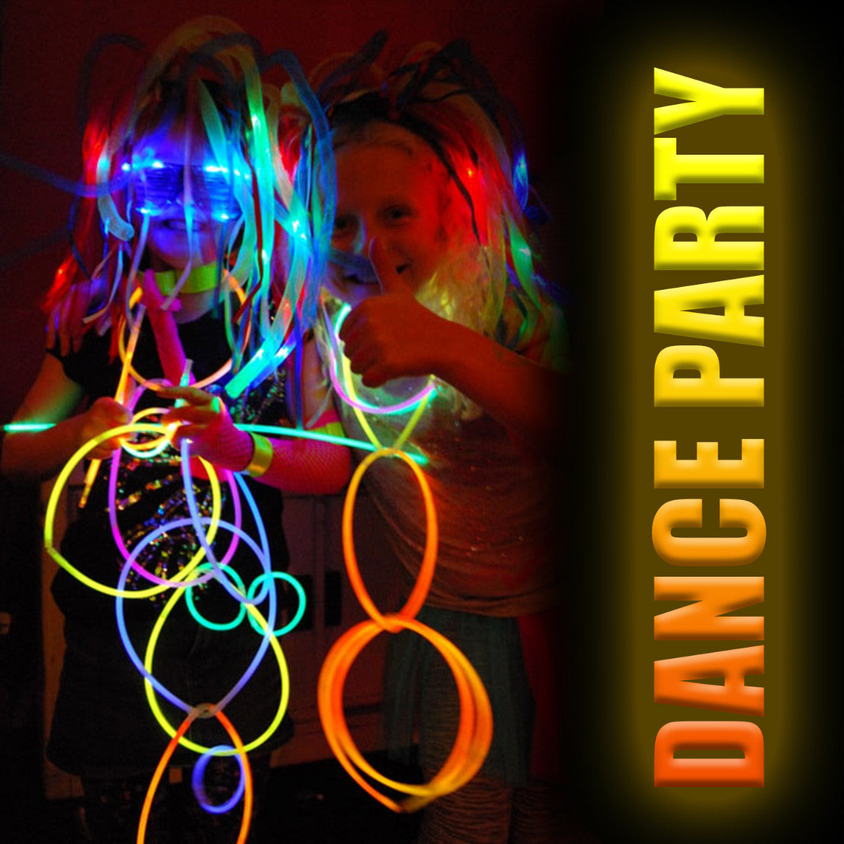 Glow Sticks with Connectors Party Pack (224pc) - Mixed Colours
