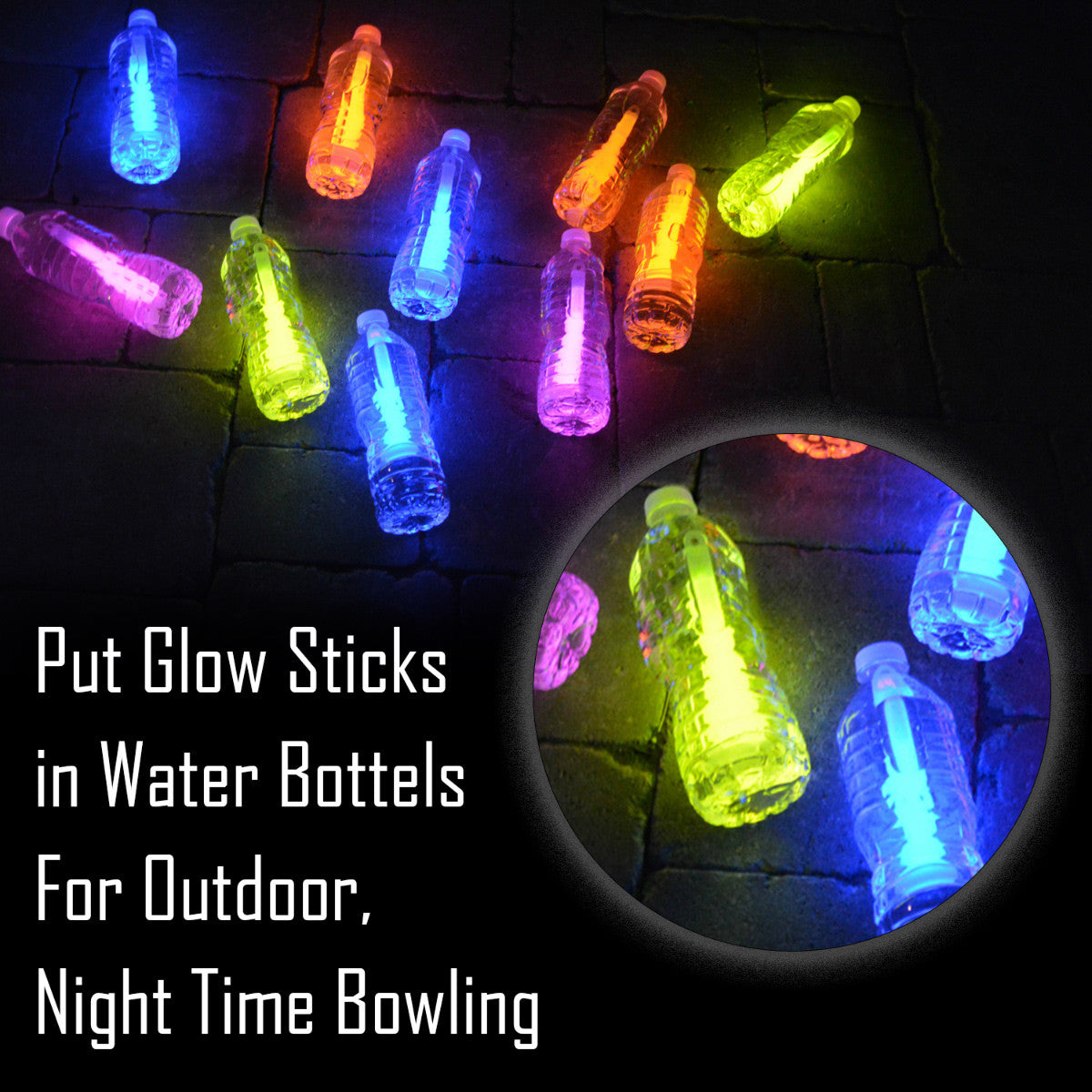 Glow Sticks with Connectors Party Pack (224pc) - Mixed Colours