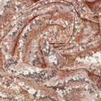 30cm x 274cm Shiny Sequin Table Runner - Nude