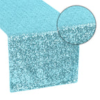 30cm x 274cm Shiny Sequin Table Runner - Turquoise