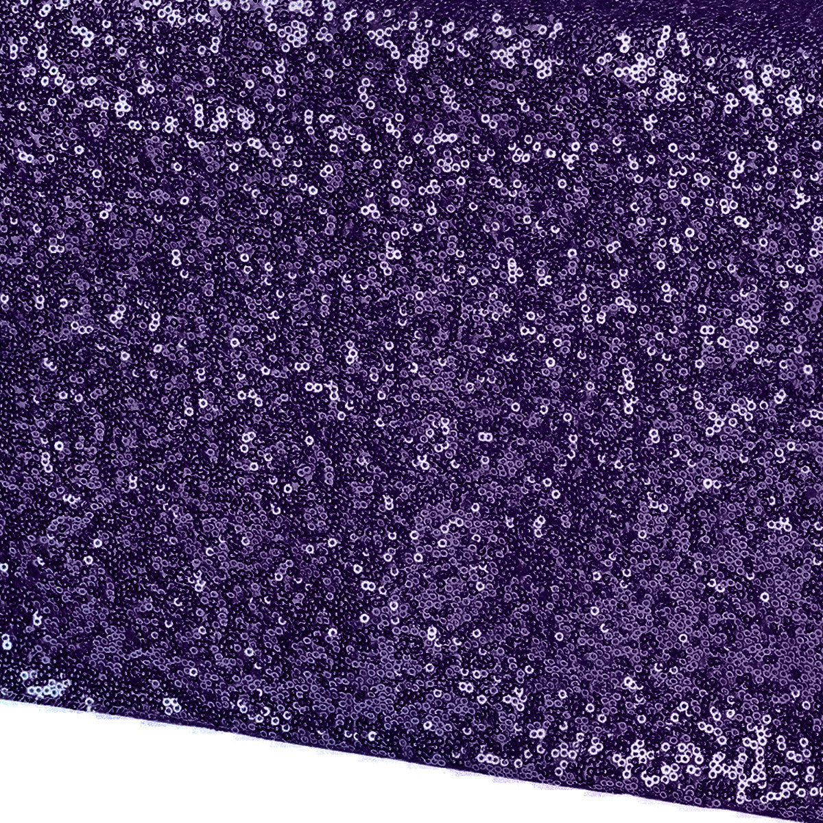30cm x 274cm Shiny Sequin Table Runner - Purple