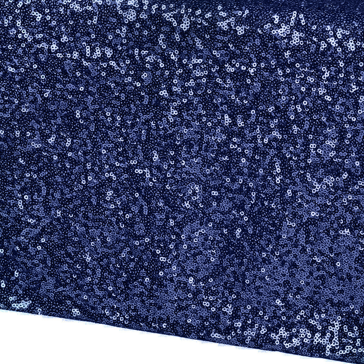 30cm x 274cm Shiny Sequin Table Runner - Navy Blue