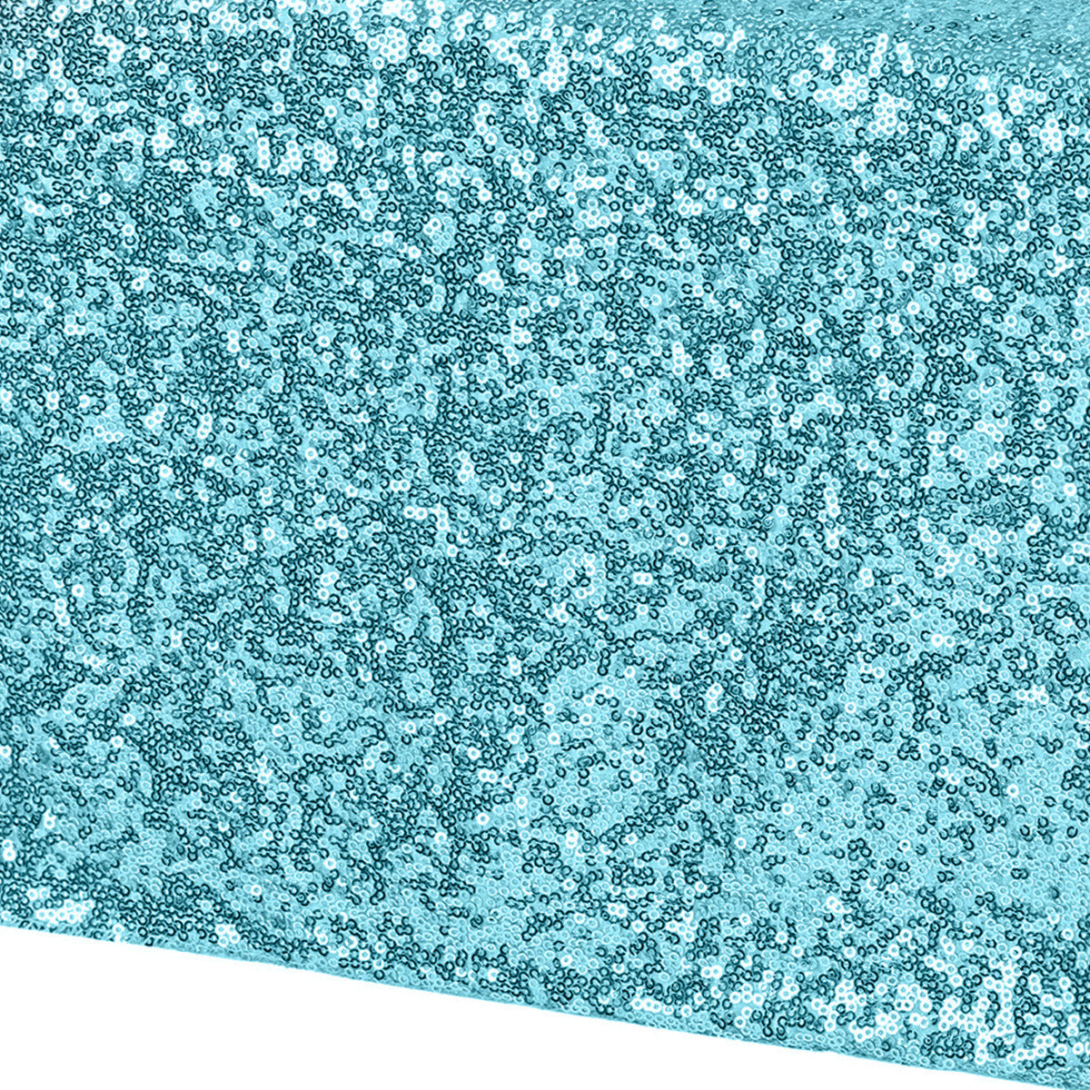 30cm x 274cm Shiny Sequin Table Runner - Turquoise