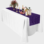 30cm x 274cm Shiny Sequin Table Runner - Purple