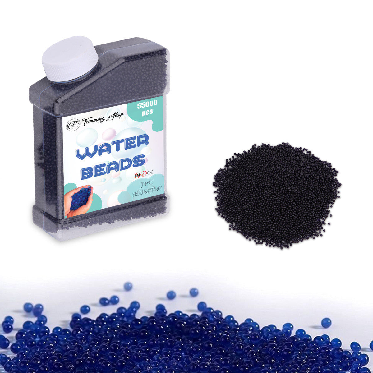 55,000pcs Aqua Gel Expanding Water Beads - Royal Blue