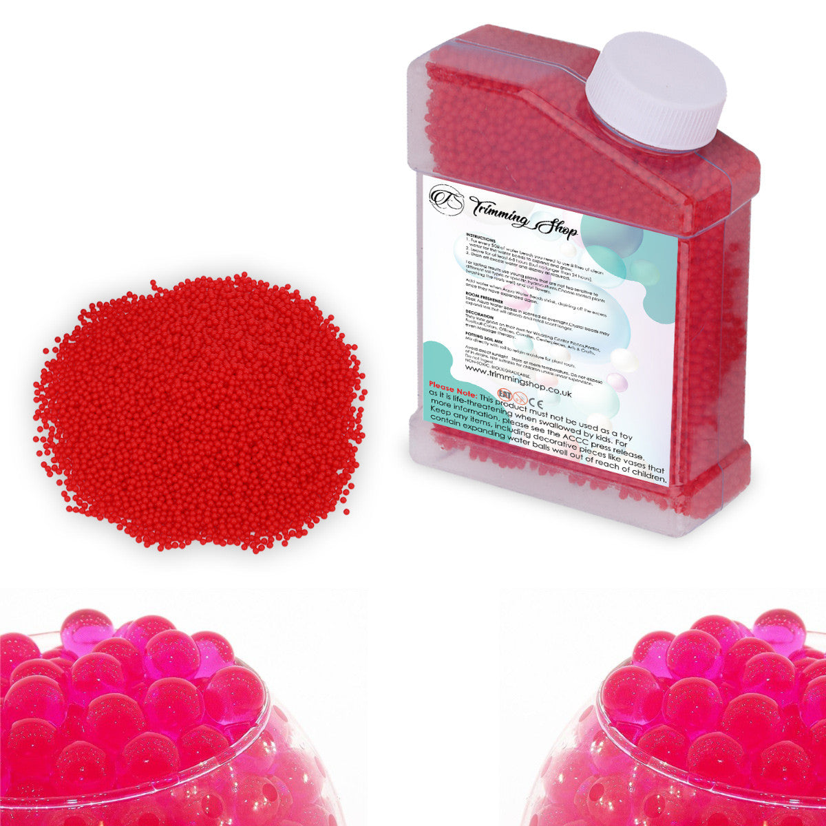 55,000pcs Aqua Gel Expanding Water Beads - Pink
