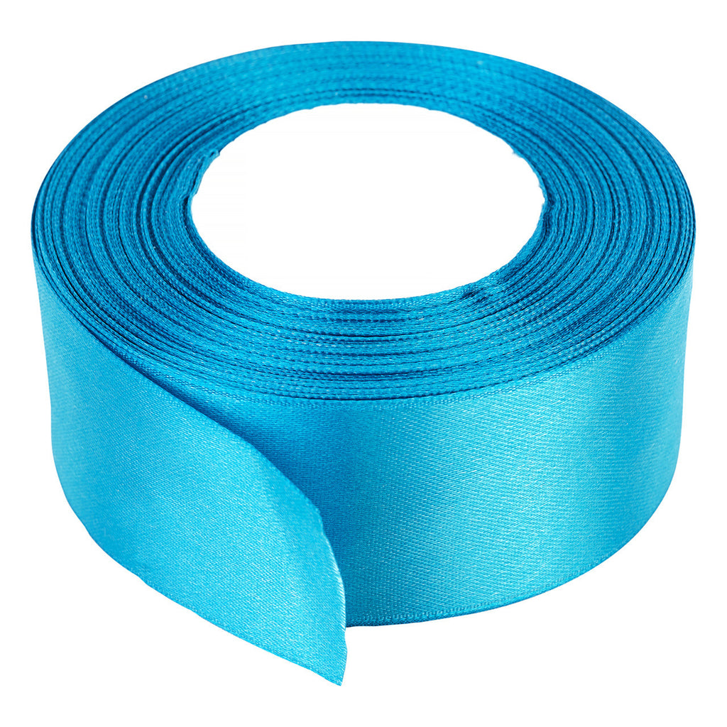 10m Double Sided Satin Ribbon - Turquoise
