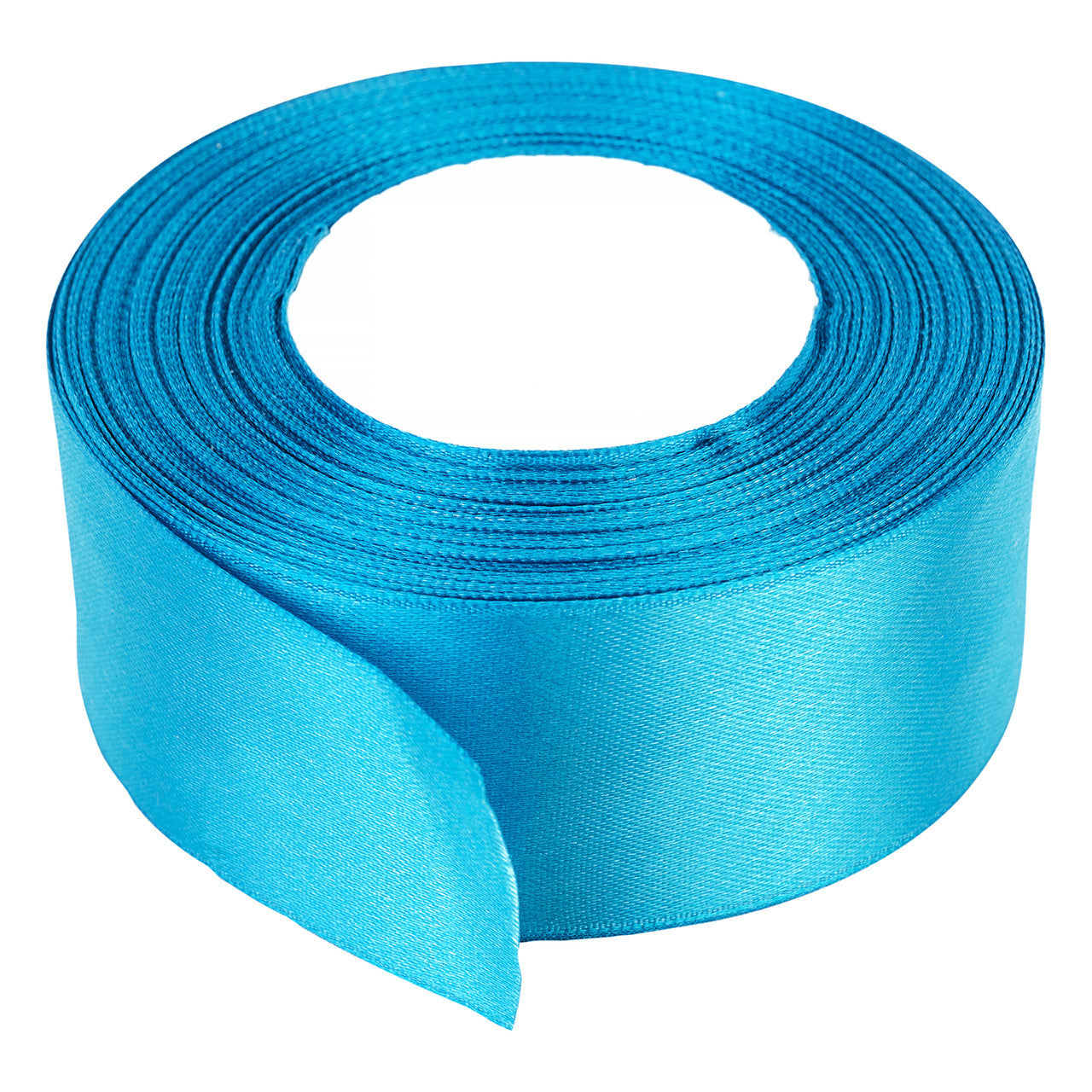 10m Double Sided Satin Ribbon - Turquoise