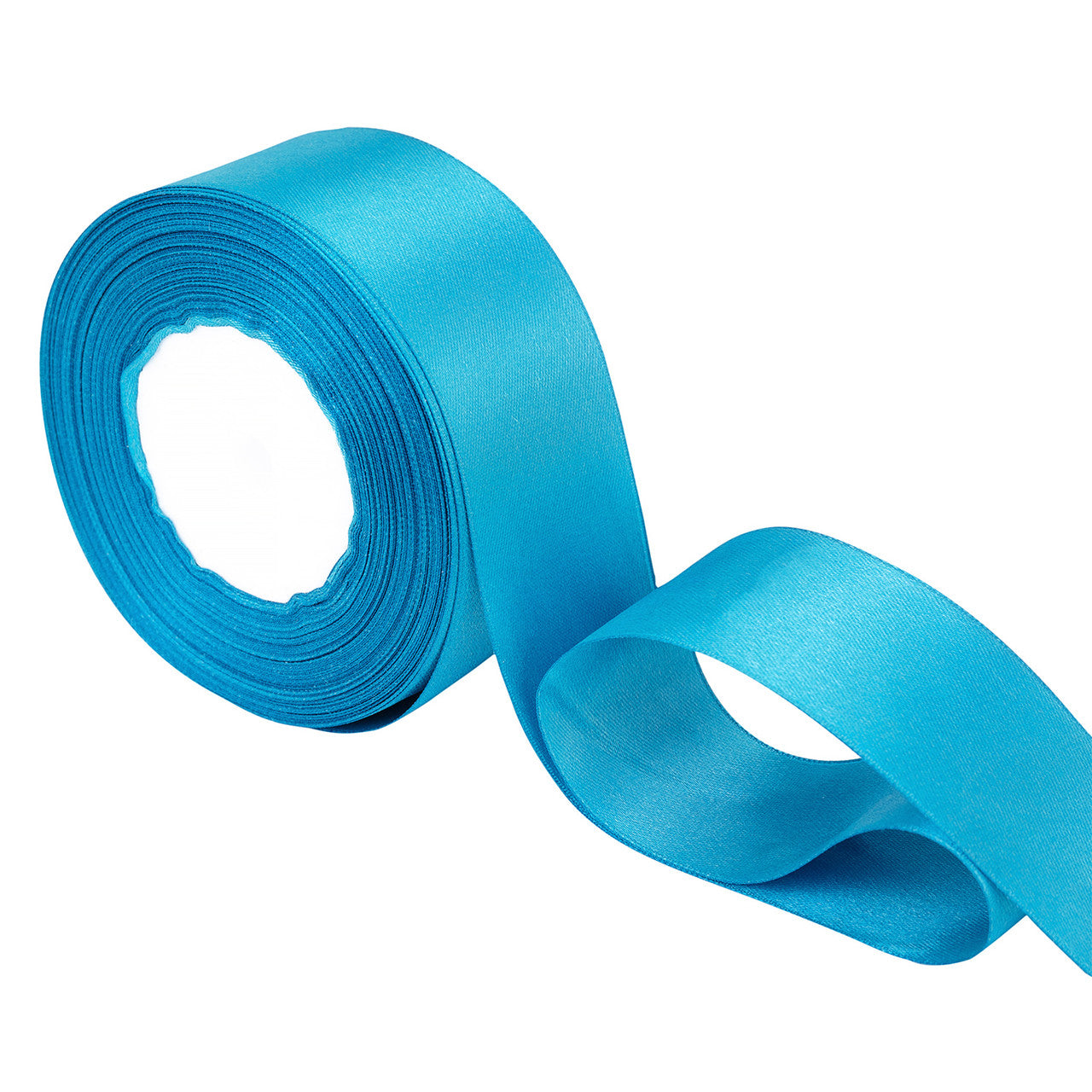 25m Double Sided Satin Ribbon - Turquoise