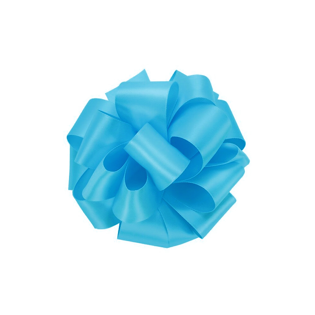 1m Double Sided Satin Ribbon-Turquoise