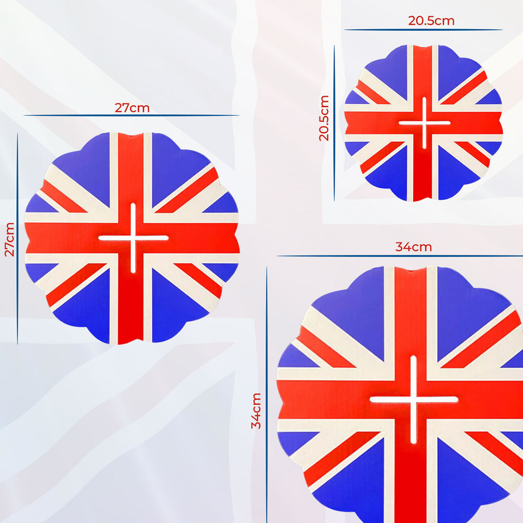 3 Tier Union Jack  Cupcake Holder