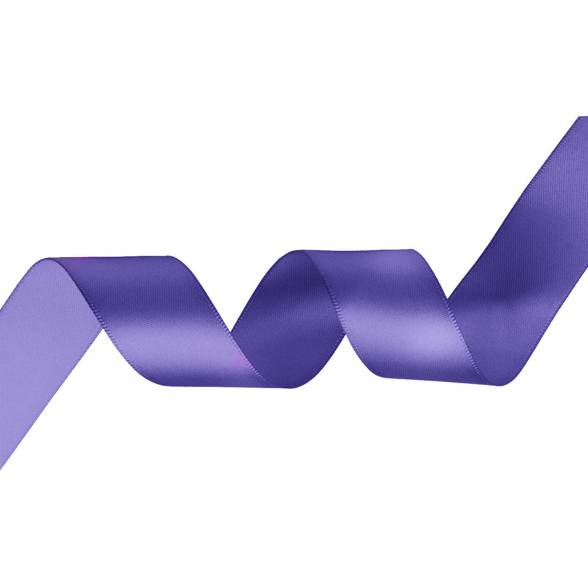 Rectangle Ribbon Purple 10m Double Sided Satin Ribbon - Purple - Event Decor Shop