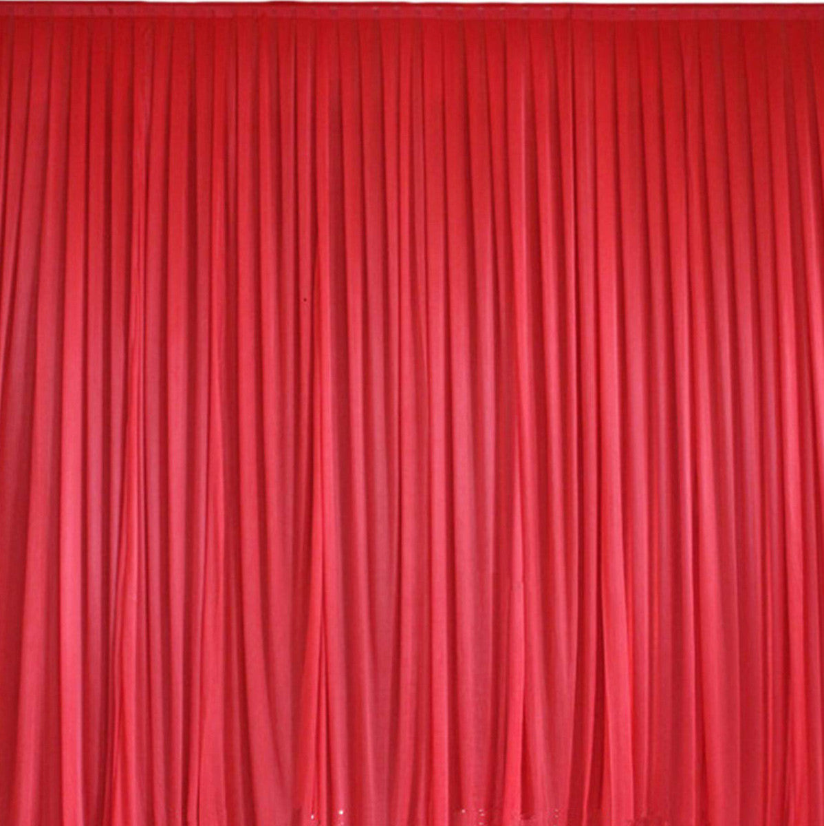 1.5m x 10m Ice Silk Fabric - Red