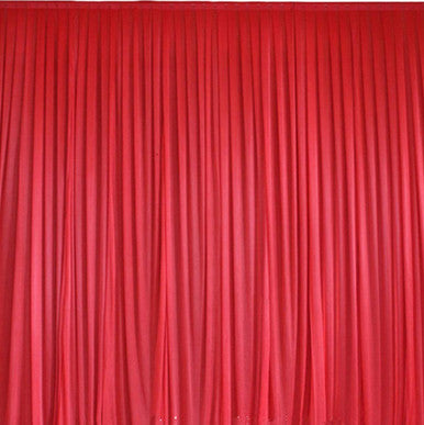 1.5m x 10m Ice Silk Fabric - Red
