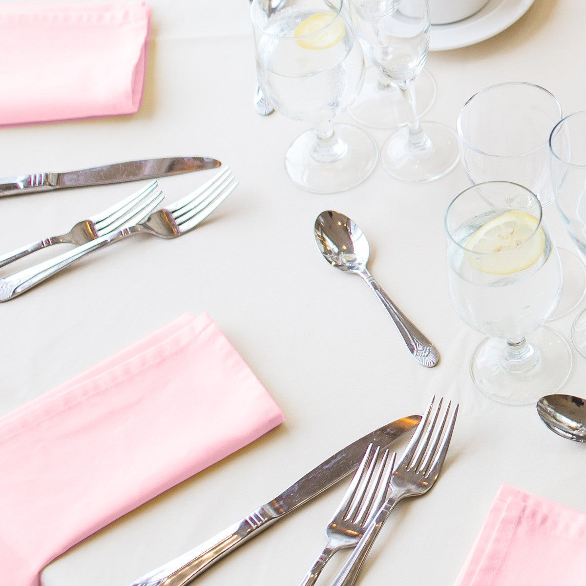 20" Polyester Table Napkin - Silver