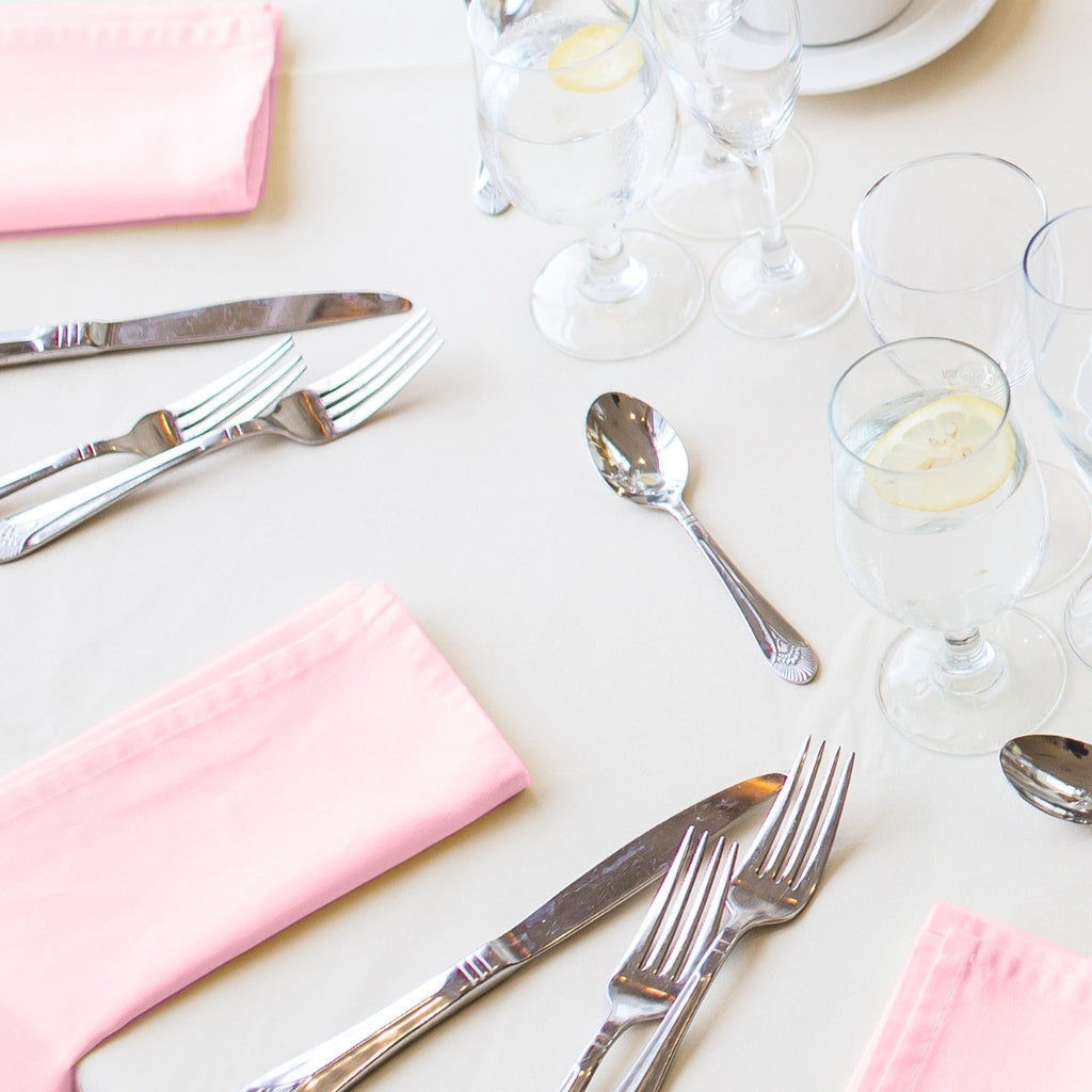 20" Polyester Table Napkin - Dusty Rose