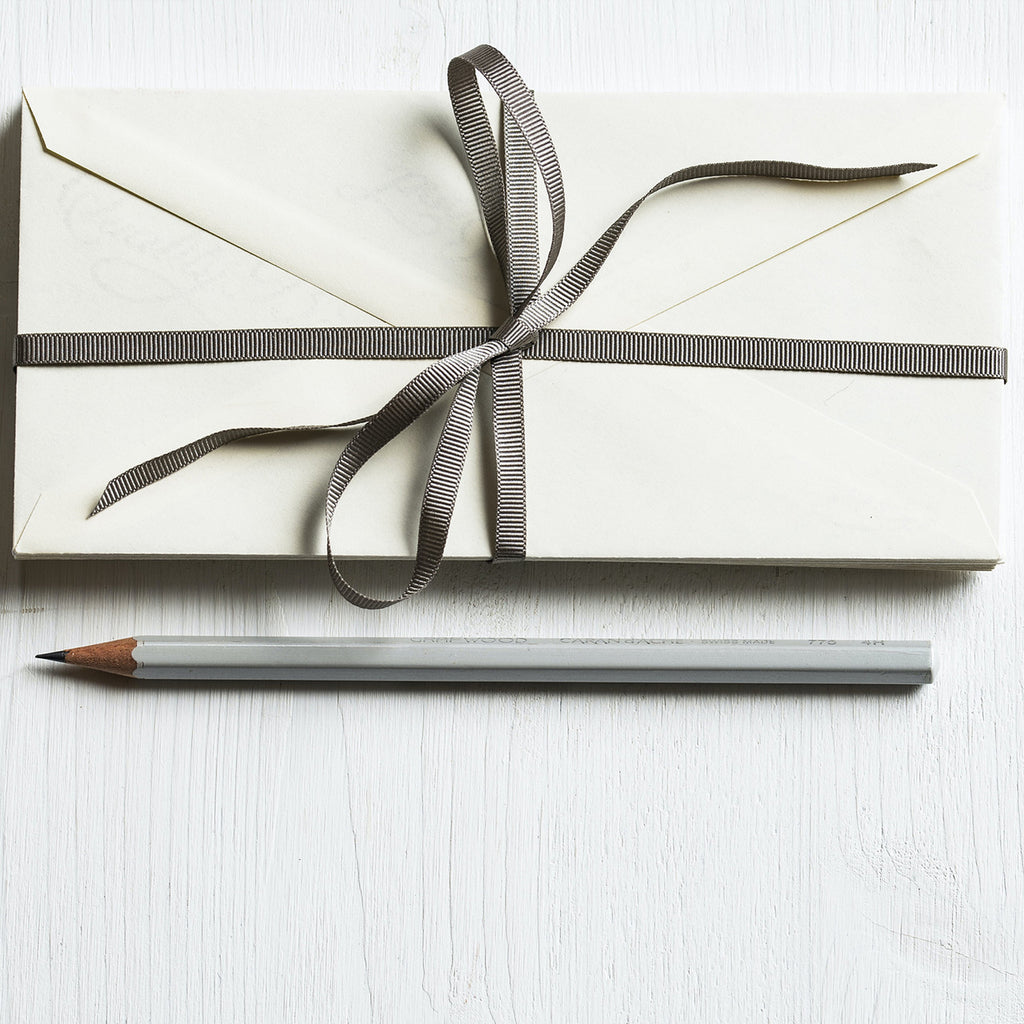 Double Sided Grosgrain Ribbon - Ivory