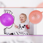 Large Printed Punch Balloons with Elastic Band - Mixed Colours (5pcs)