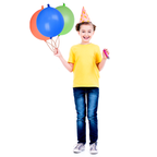 12" Assorted Latex Plain Punch Balloons - 10pcs
