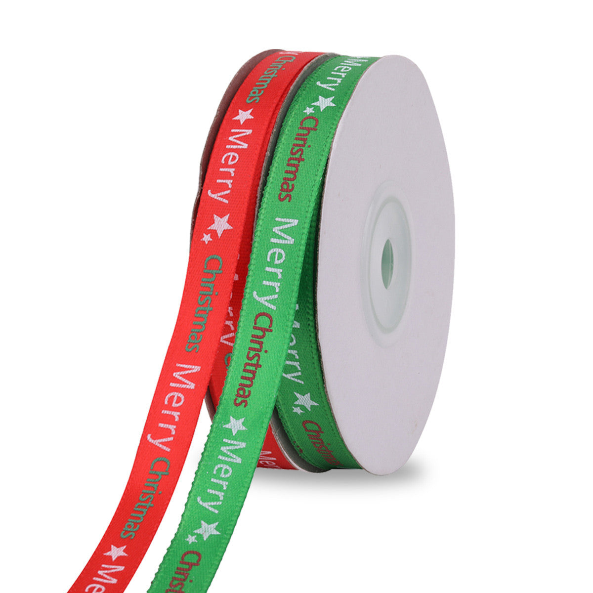 90m Christmas Themed Printed Grosgrain Ribbons, 7 Rolls - Assorted Designs