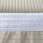 Short Spandex Textured Chair Cover - Ivory