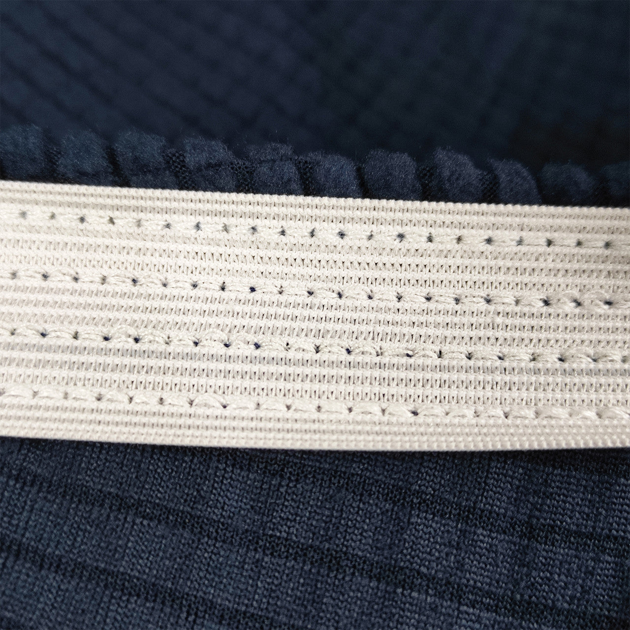 Short Spandex Textured Chair Cover - Navy