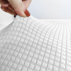 Short Spandex Textured Chair Cover - White