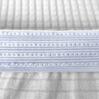 Short Spandex Textured Chair Cover - White