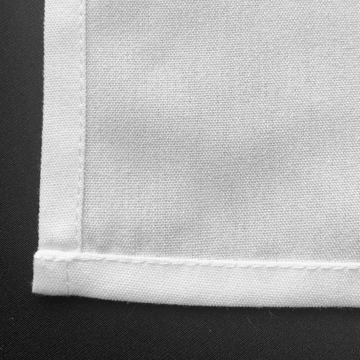 220GSM Round Spun Polyester Tablecloth - White