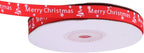 Merry Christmas Printed Grosgrain Ribbon - Red