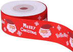 Santa Claus Printed Grosgrain Ribbon - Red