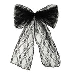 7" x 108" Vintage Lace Chair Sash - Black