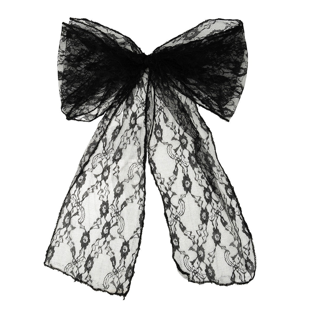 7" x 108" Vintage Lace Chair Sash - Black