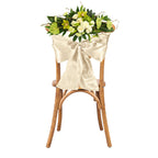 Premium Satin Chair Sash - Ivory - 18cm x 274cm