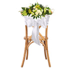 Premium Satin Chair Sash - Silver -18cm x 274cm