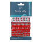 10mm x 9m Christmas Themed Printed Grosgrain Ribbons, 4 Rolls - Assorted Designs