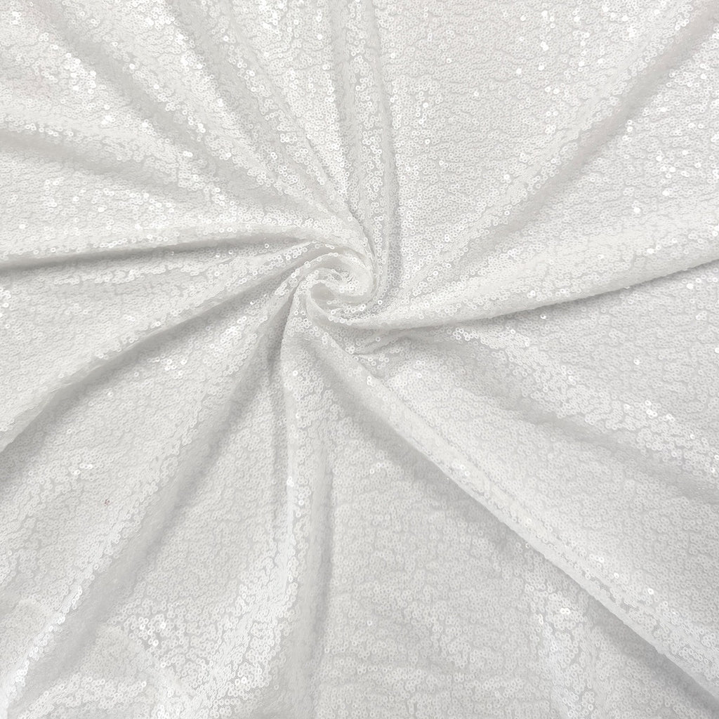 4ft x 7ft Sequin Photography Backdrop - White