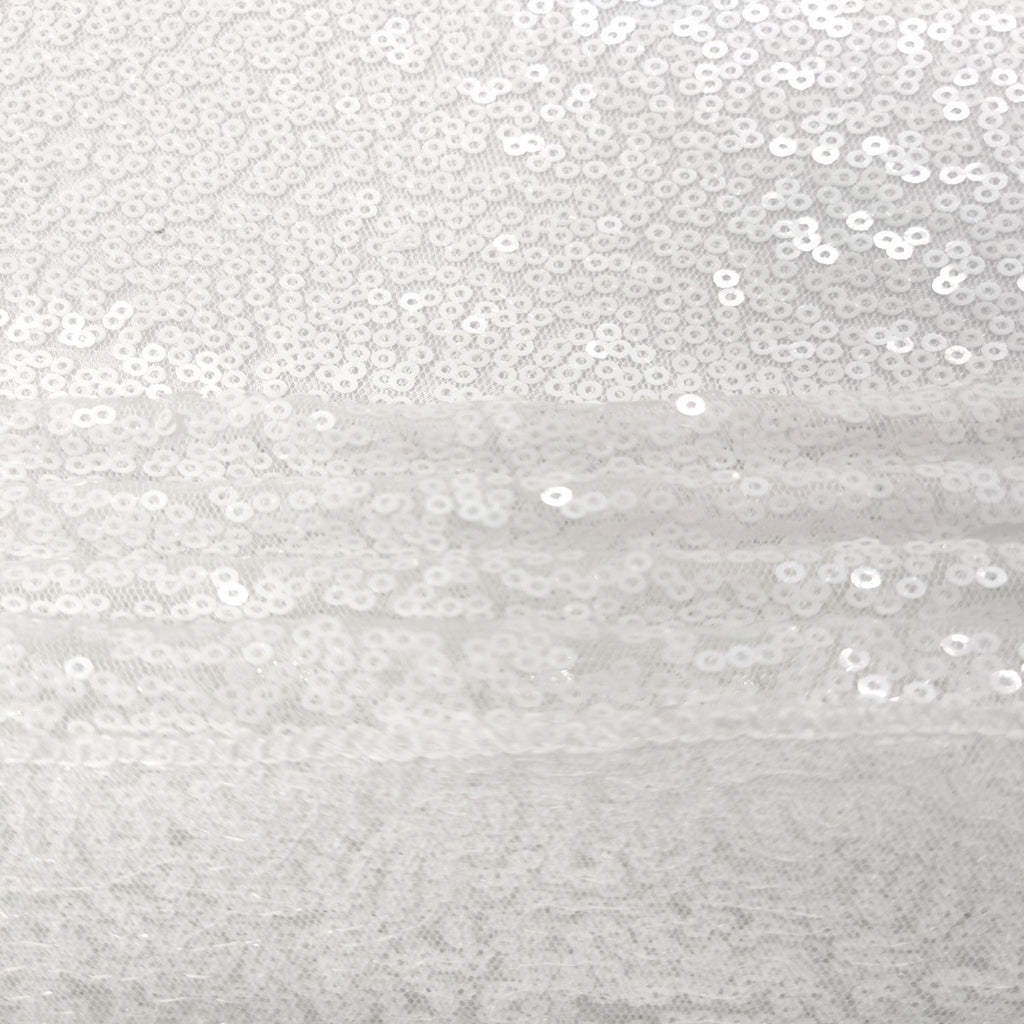 4ft x 7ft Sequin Photography Backdrop - White