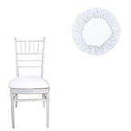 Spandex Seat Pad Cover - White