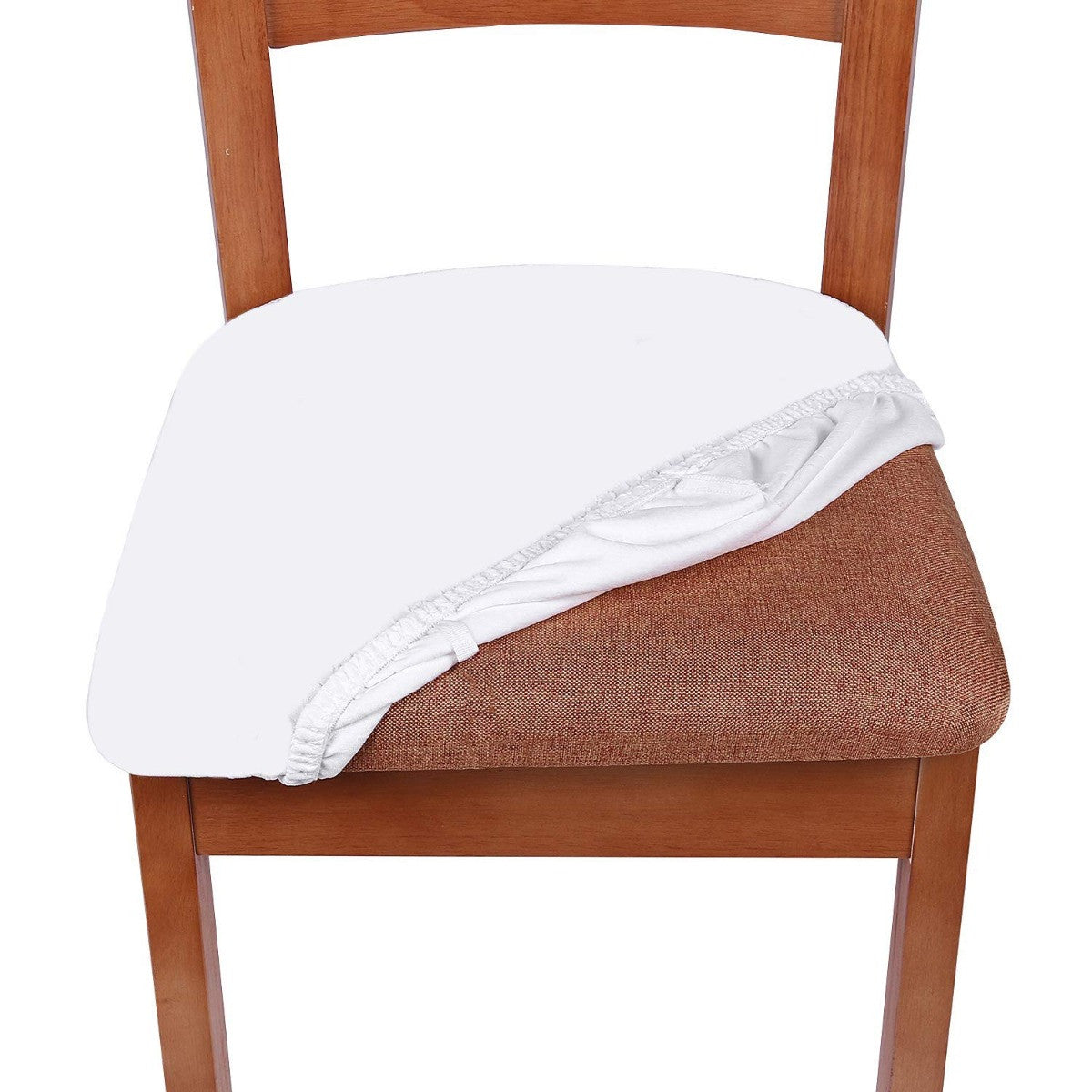 Spandex Seat Pad Cover - White