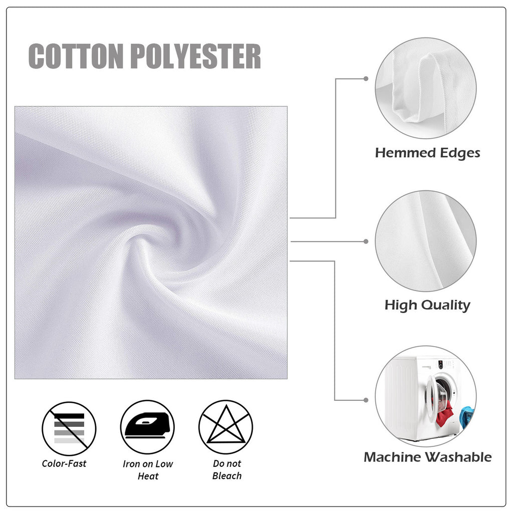 20" Polyester Table Napkin - White