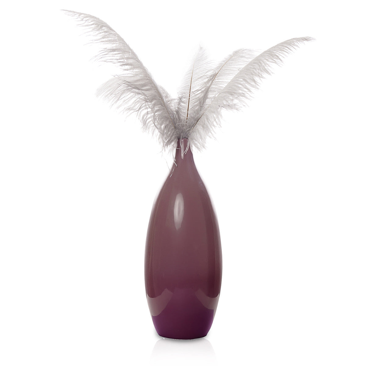 50-60cm Loose Ostrich Feathers, 5pcs - White