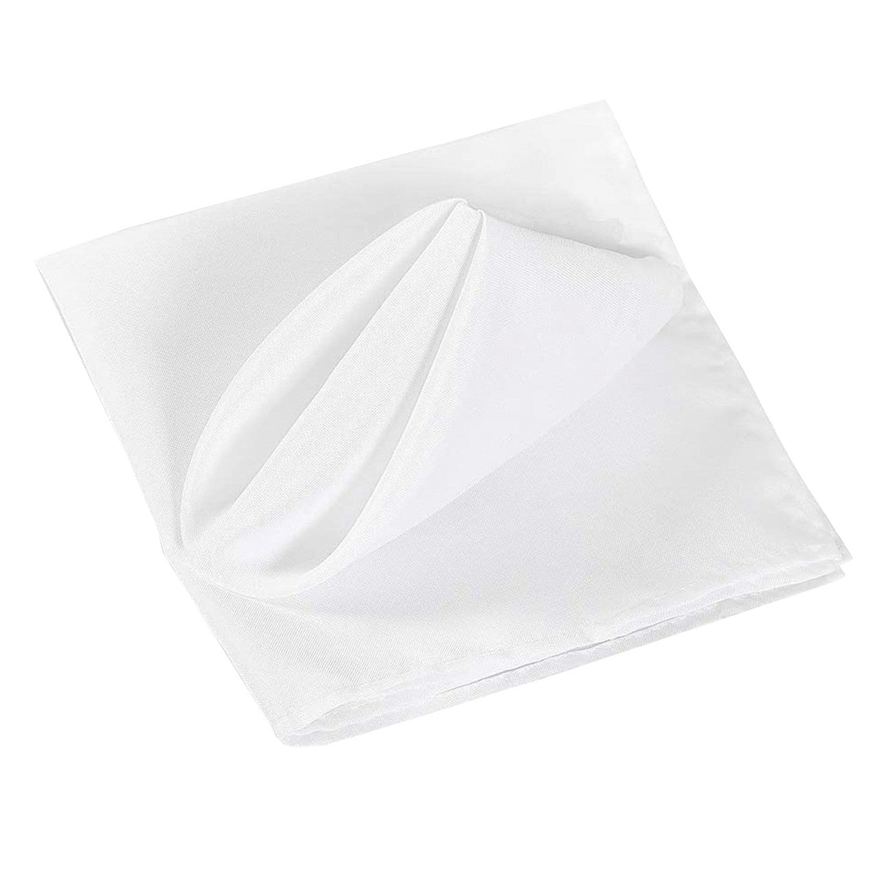 20" Polyester Table Napkin - White
