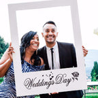 Cardboard Photo Frame Prop - Wedding Day